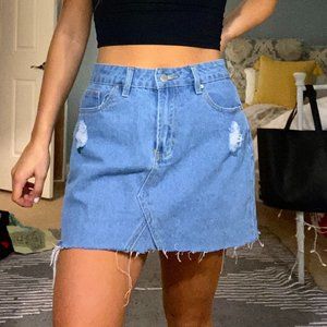 Light Denim Skirt